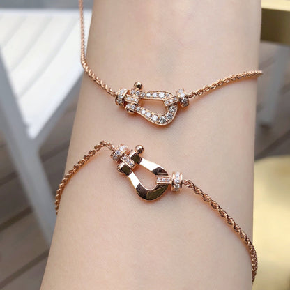 [⭐Spark]FORCE 10 PINK GOLD DIAMOND NECKLACE
