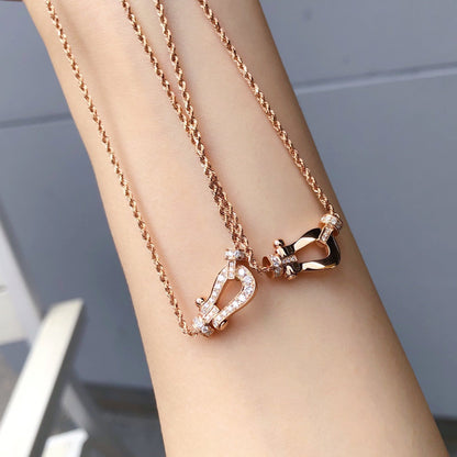 [⭐Spark]FORCE 10 PINK GOLD DIAMOND NECKLACE