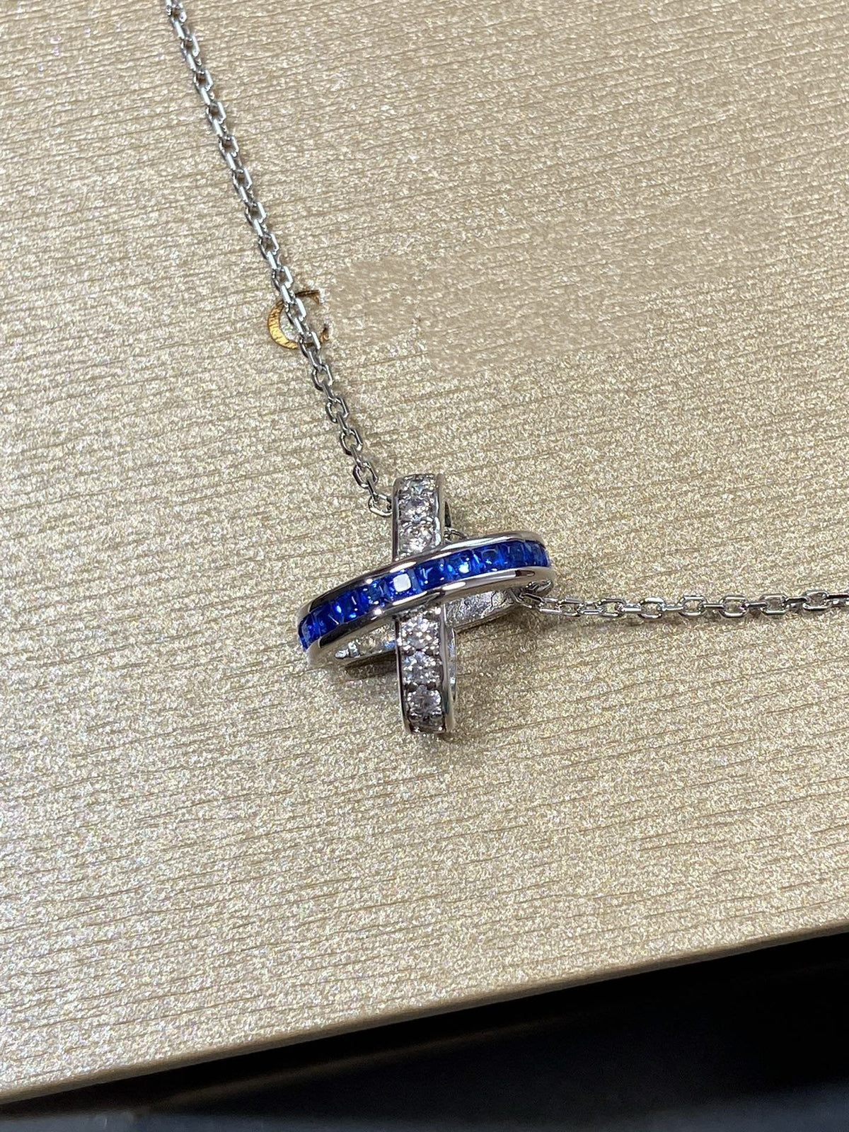 [⭐Spark]LIENS DIAMOND SILVER NECKLACE