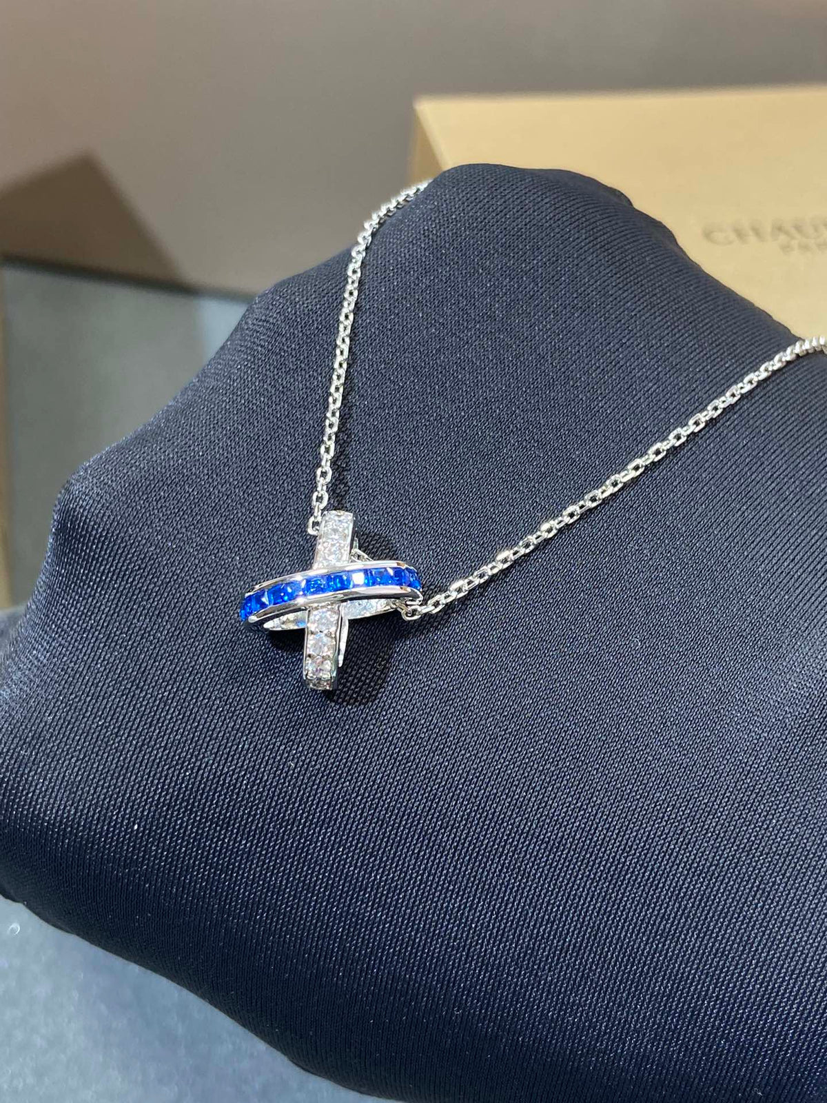 [⭐Spark]LIENS DIAMOND SILVER NECKLACE