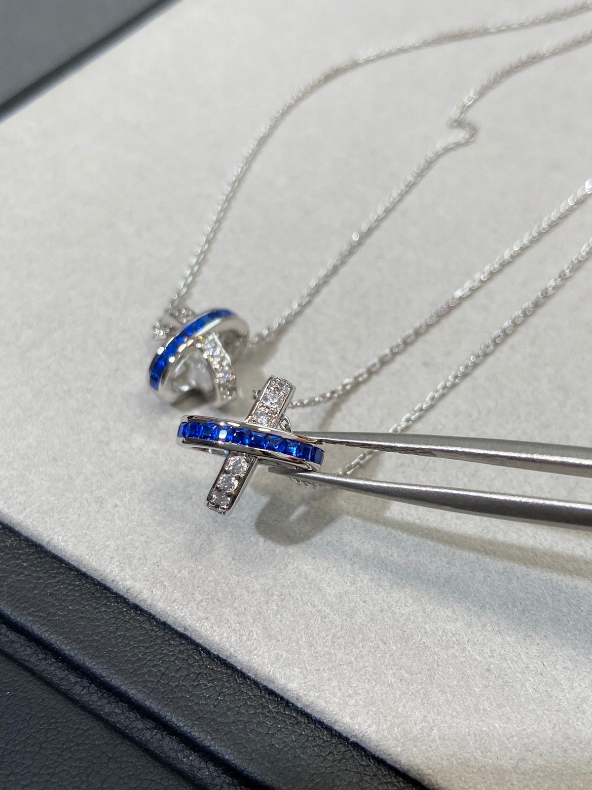 [⭐Spark]LIENS DIAMOND SILVER NECKLACE