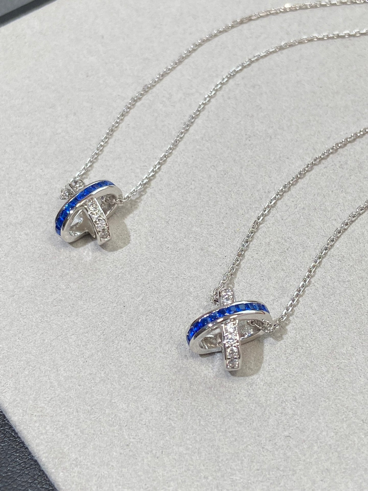 [⭐Spark]LIENS DIAMOND SILVER NECKLACE