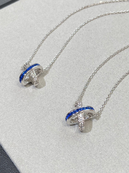 [⭐Spark]LIENS DIAMOND SILVER NECKLACE