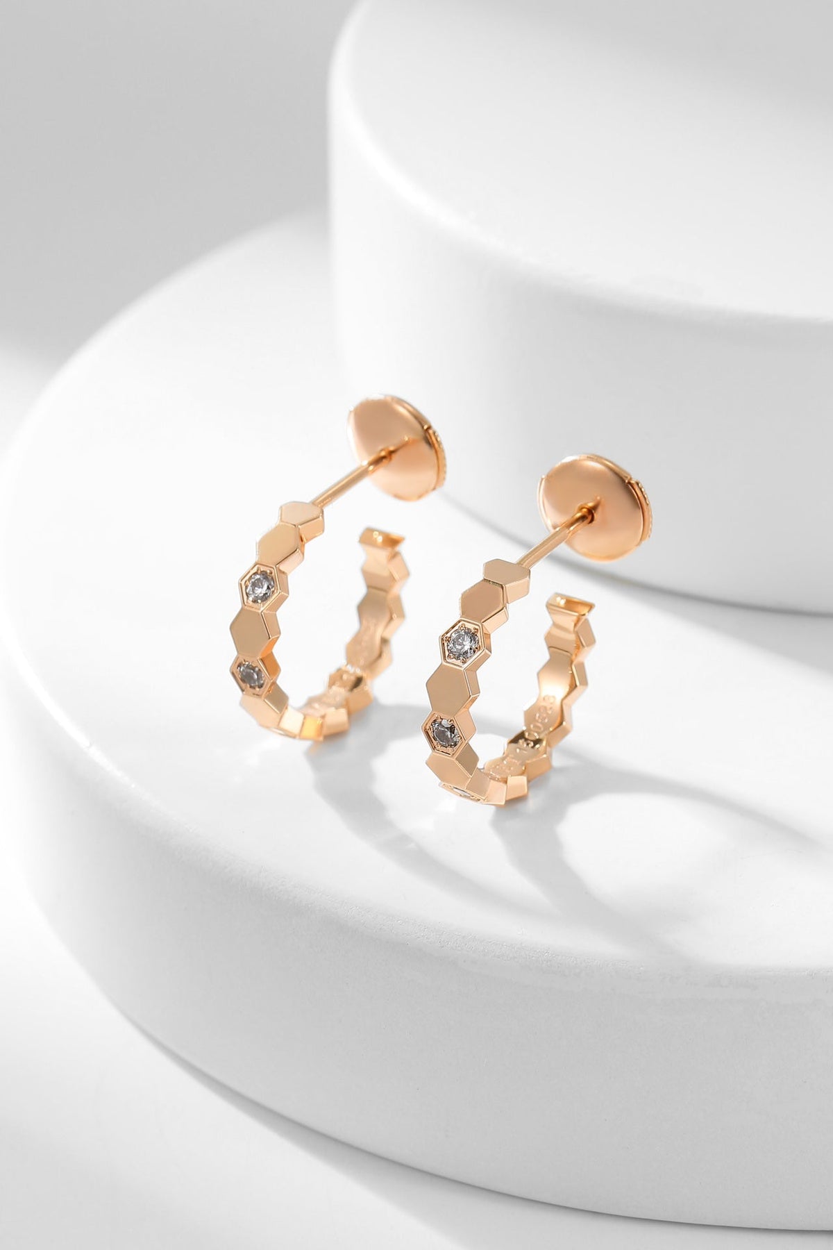 [⭐Spark]BEE LOVE DIAMOND HOOP EARRINGS