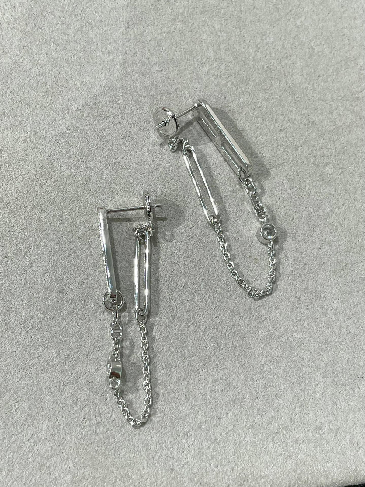[⭐Spark]CHAINE CHAOS DIAMOND DROP EARRINGS