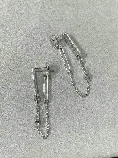 [⭐Spark]CHAINE CHAOS DIAMOND DROP EARRINGS