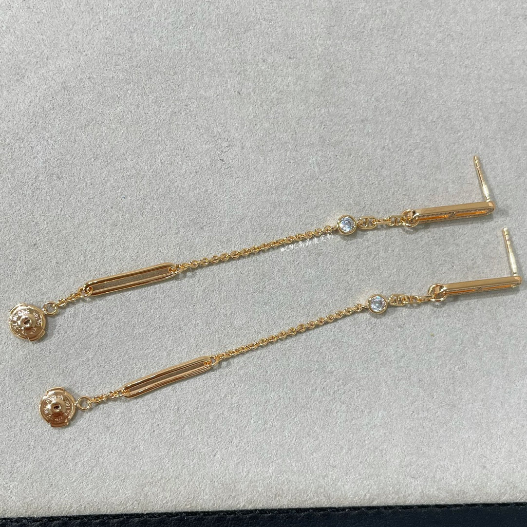 [⭐Spark]CHAINE CHAOS DIAMOND DROP EARRINGS