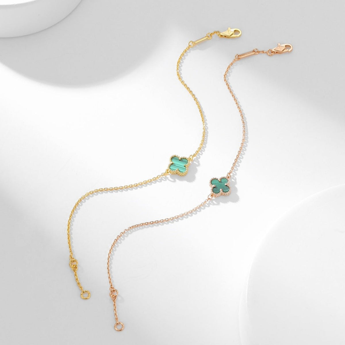 [⭐Spark]CLOVER BRACELET MALACHITE 1 MOTIF