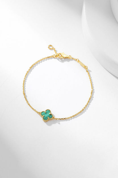 [⭐Spark]CLOVER BRACELET MALACHITE 1 MOTIF