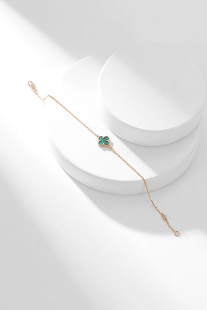 [⭐Spark]CLOVER BRACELET MALACHITE 1 MOTIF