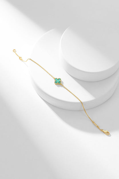 [⭐Spark]CLOVER BRACELET MALACHITE 1 MOTIF