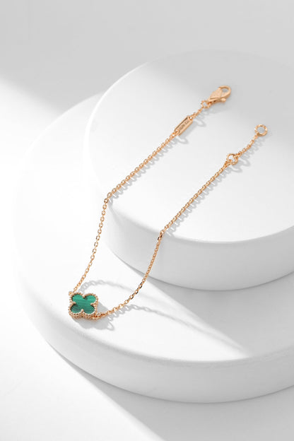 [⭐Spark]CLOVER BRACELET MALACHITE 1 MOTIF