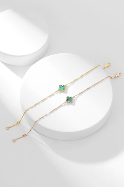 [⭐Spark]CLOVER BRACELET MALACHITE 1 MOTIF
