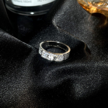 [⭐Spark]KELLY SILVER DIAMOND RING
