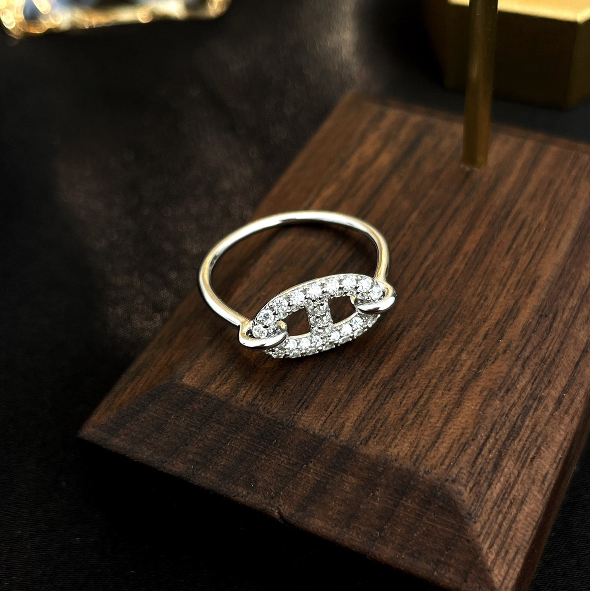 [⭐Spark]RONDE SMALL SILVER DIAMOND RING