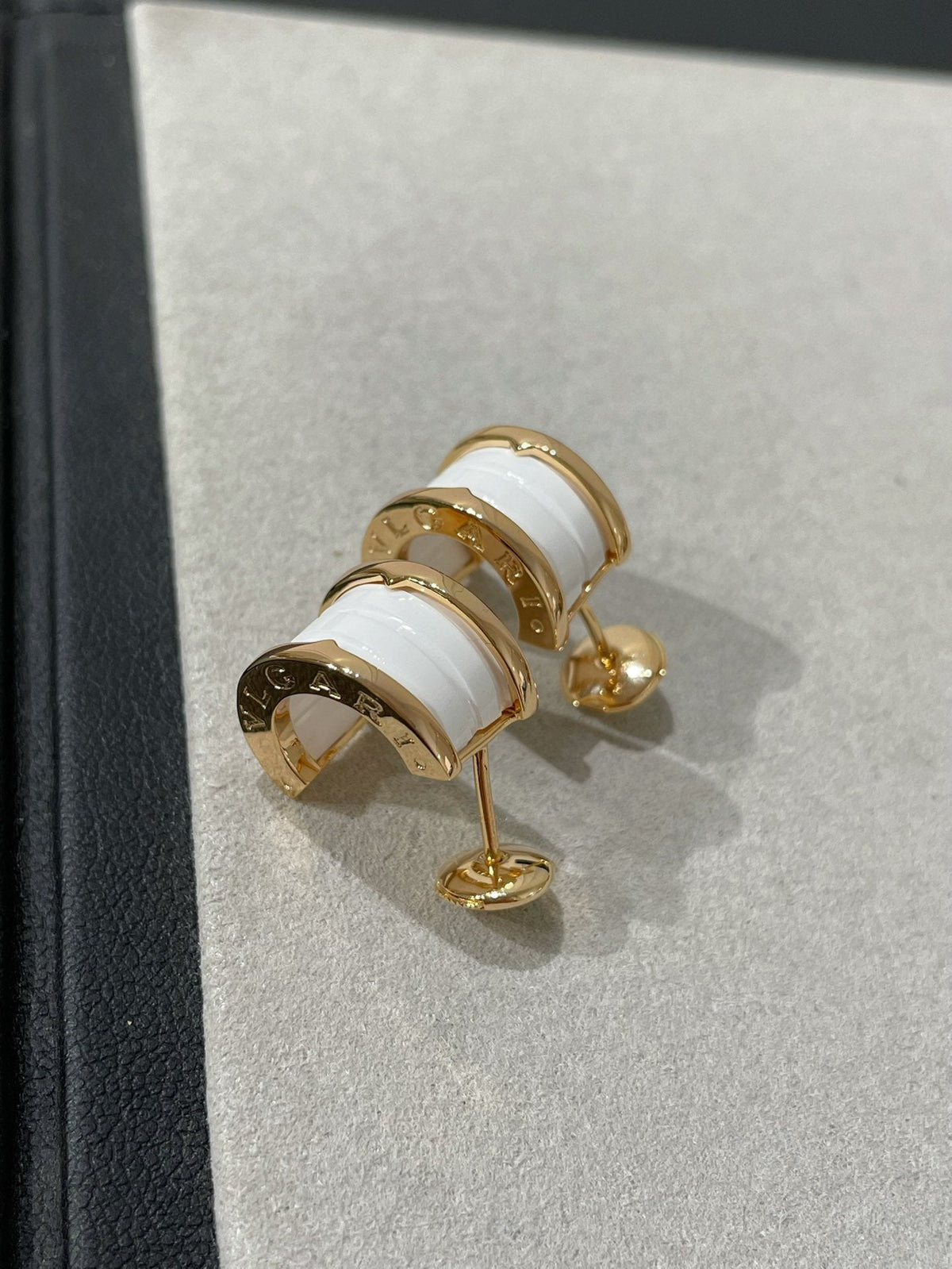 [⭐Spark]ZERO 1 PINK GOLD CERAMIC EARRINGS