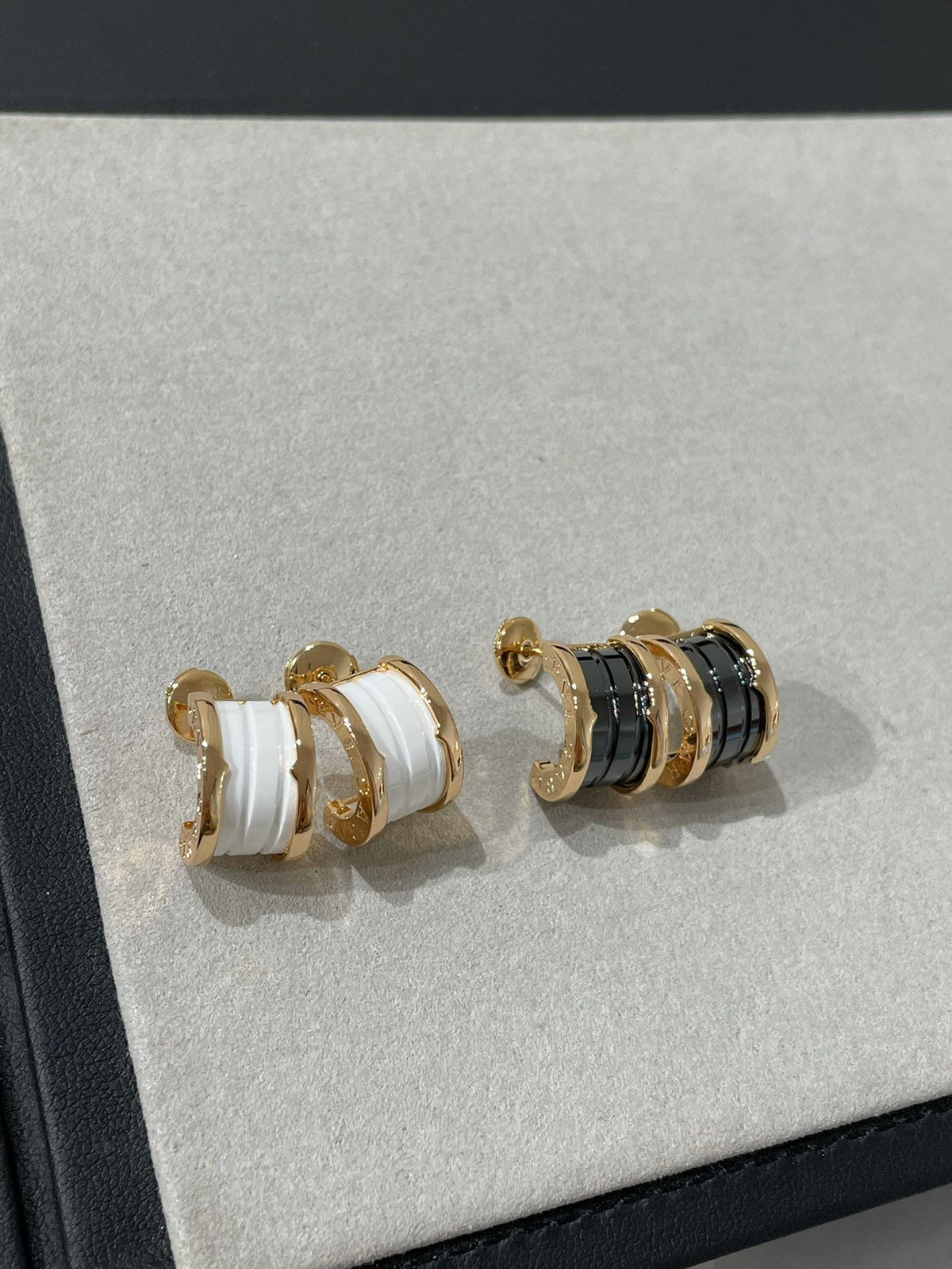 [⭐Spark]ZERO 1 PINK GOLD CERAMIC EARRINGS