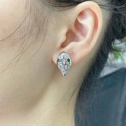 [⭐Spark]SERPENT DIAMOND STUD EARRINGS