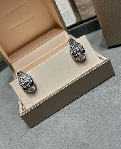 [⭐Spark]SERPENT DIAMOND STUD EARRINGS