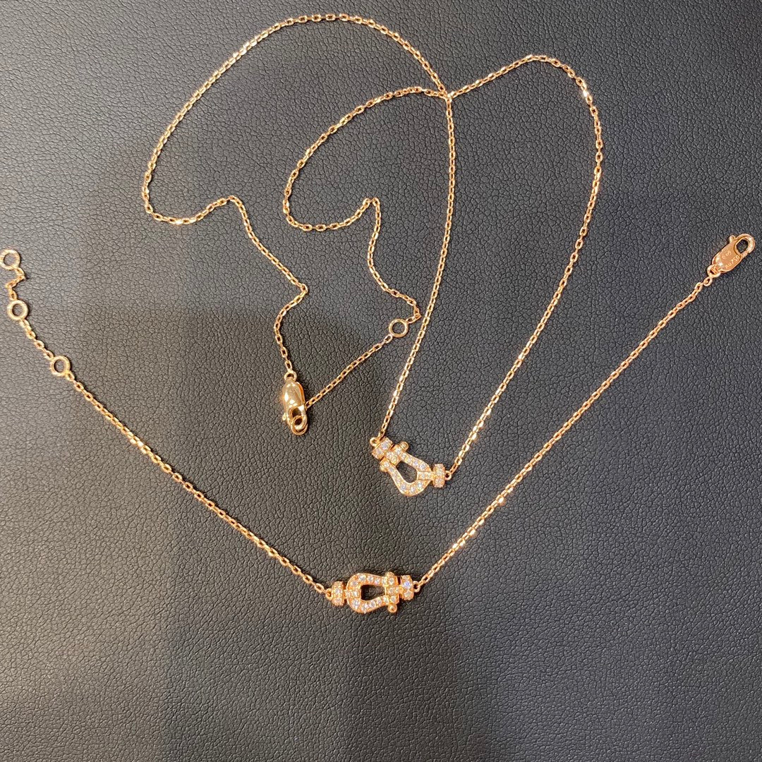 [⭐Spark]FORCE 10 DIAMOND PINK GOLD NECKLACE MINI MODEL