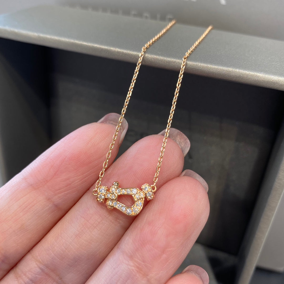 [⭐Spark]FORCE 10 DIAMOND PINK GOLD NECKLACE MINI MODEL