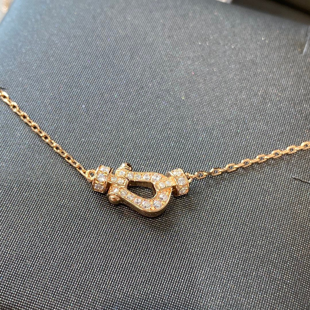 [⭐Spark]FORCE 10 DIAMOND PINK GOLD NECKLACE MINI MODEL