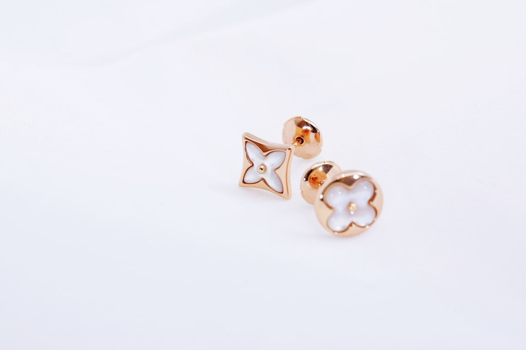 [⭐Spark]STAR AND SUN PINK GOLD MOP STUD EARRINGS