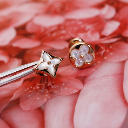 [⭐Spark]STAR AND SUN PINK GOLD MOP STUD EARRINGS