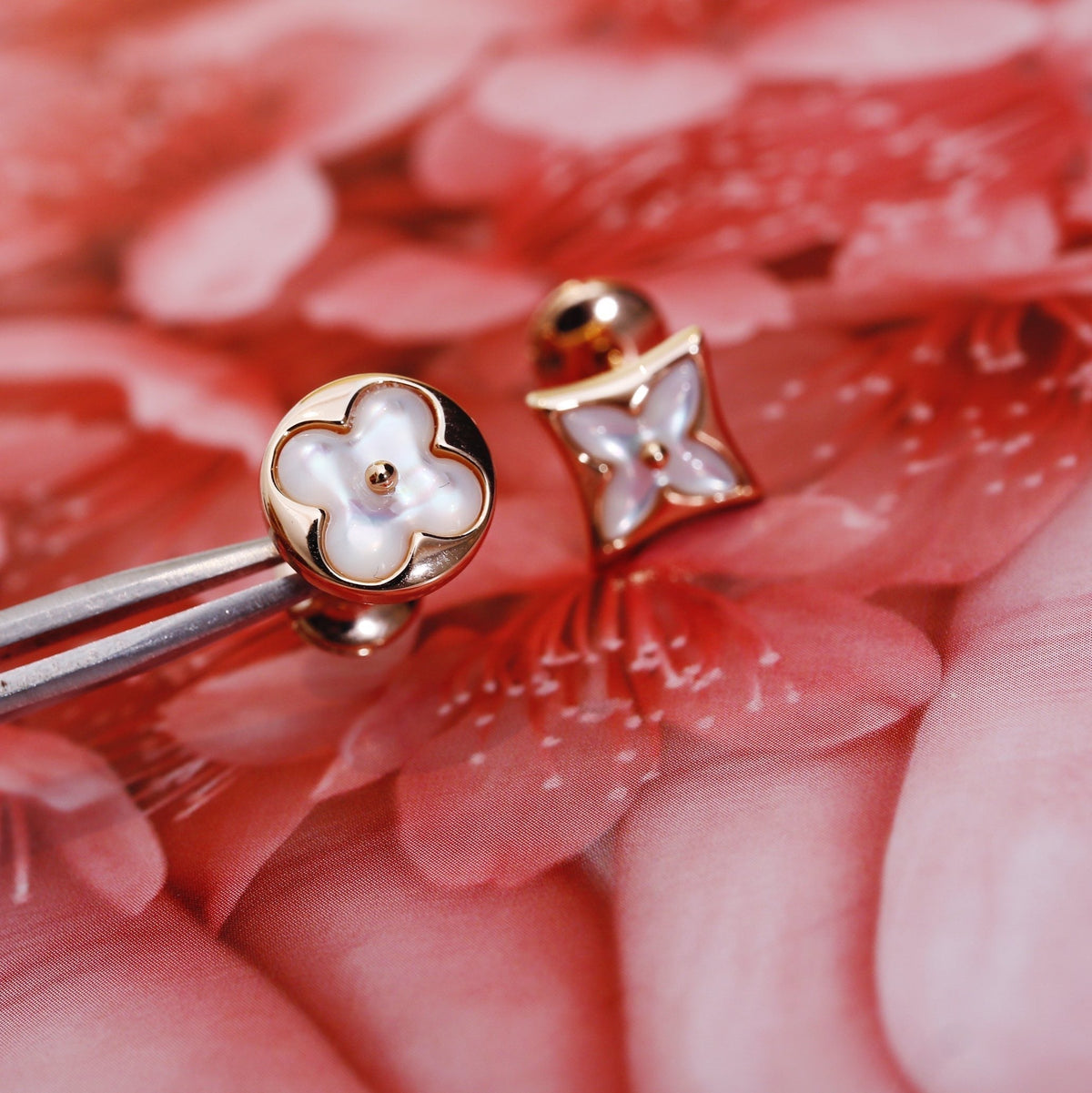 [⭐Spark]STAR AND SUN PINK GOLD MOP STUD EARRINGS