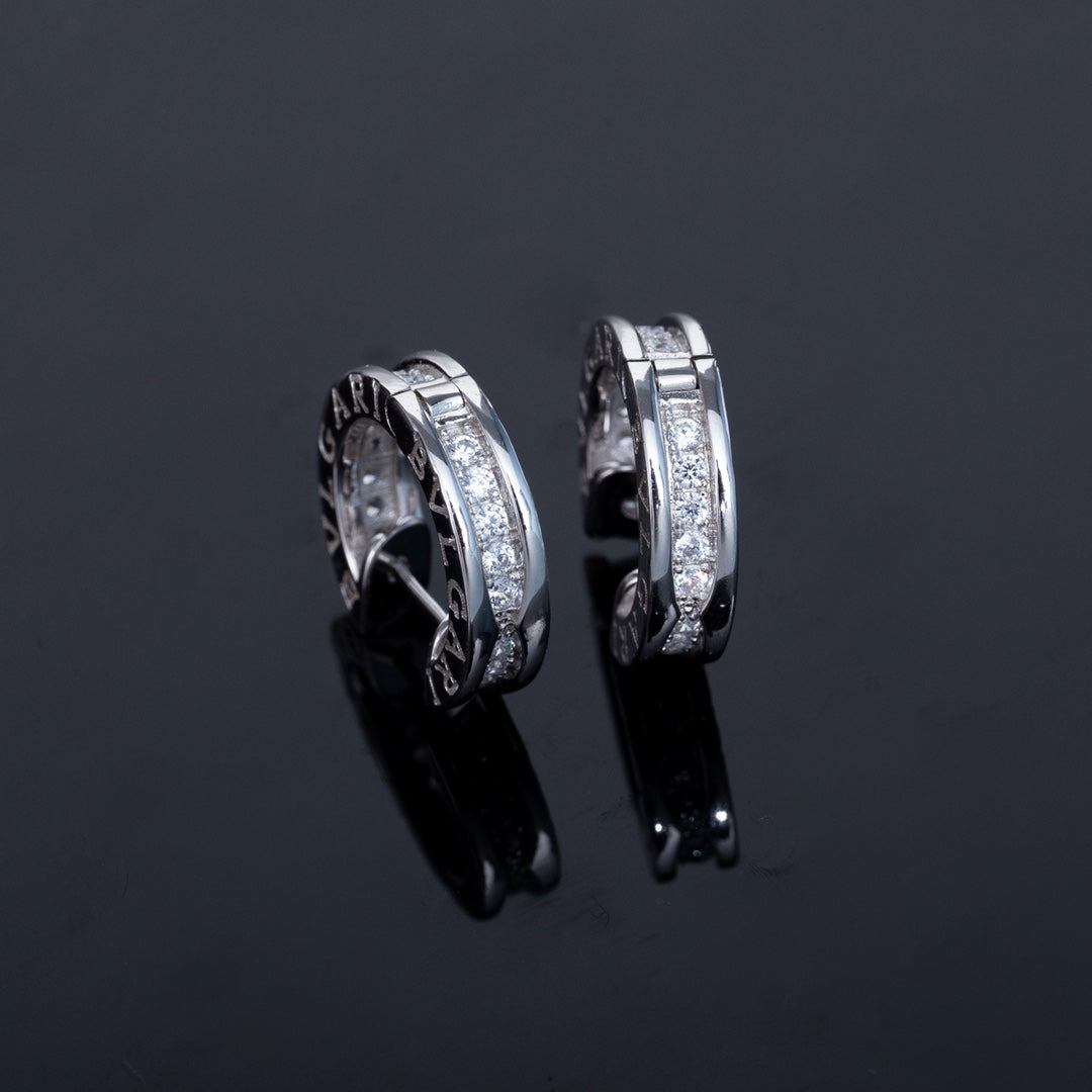 [⭐Spark]ZERO 1 MINI SILVER DIAMOND EARRINGS