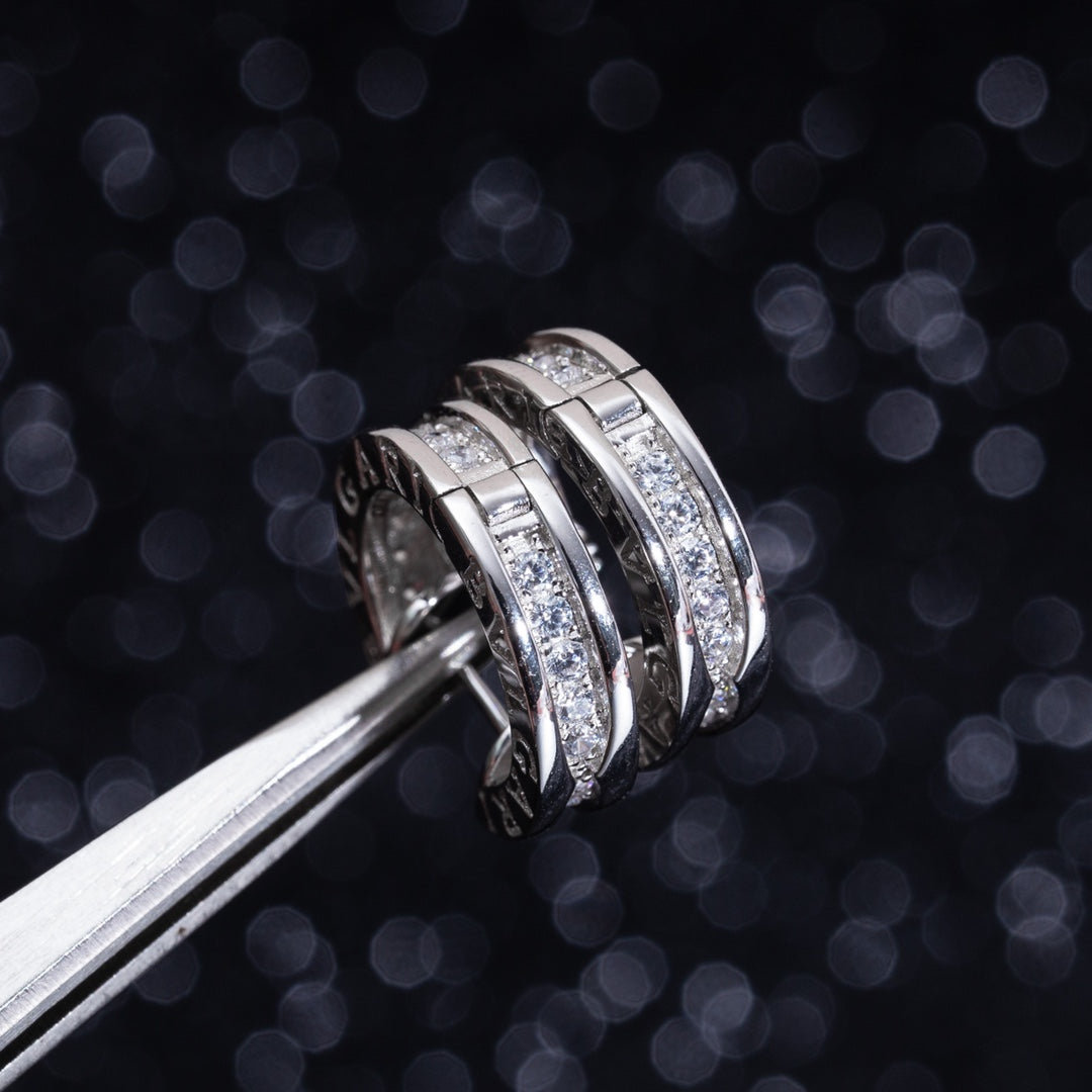 [⭐Spark]ZERO 1 MINI SILVER DIAMOND EARRINGS