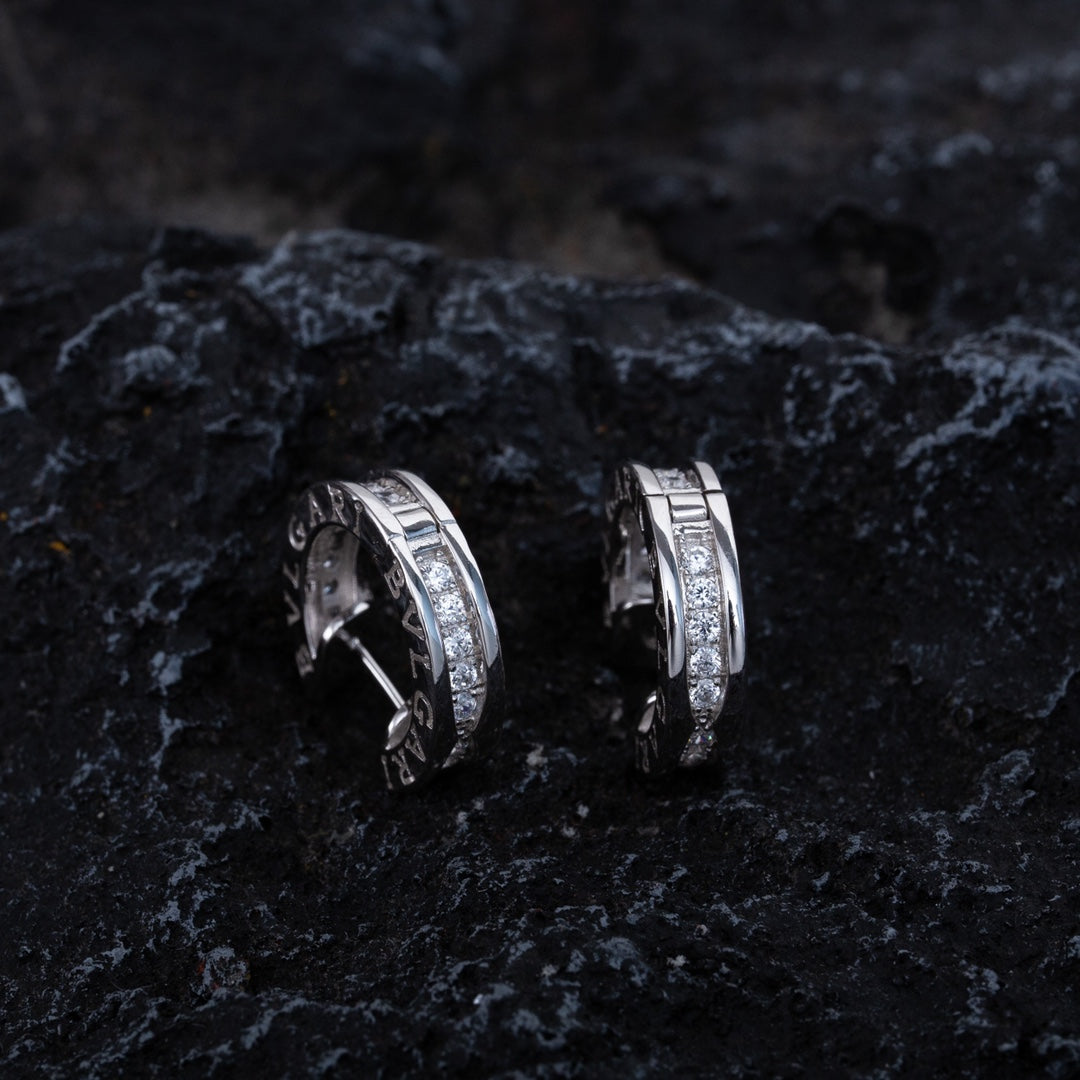 [⭐Spark]ZERO 1 MINI SILVER DIAMOND EARRINGS