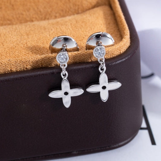 [⭐Spark]VIDYLLE SILVER DIAMOND MINI DROP EARRINGS