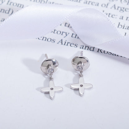[⭐Spark]VIDYLLE SILVER DIAMOND MINI DROP EARRINGS