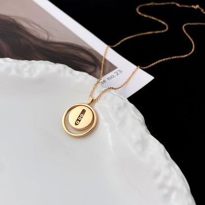 [⭐Spark]Demo MOVE MOP PINK GOLD NECKLACE