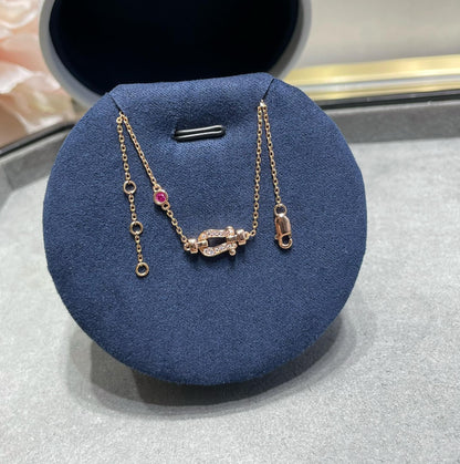 [⭐Spark]FORCE 10 DIAMOND CHAIN LINK PINK GOLD BRACELET