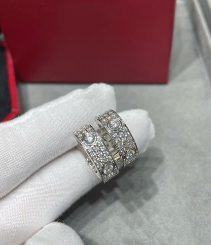 [⭐Spark]LOVE 5.5MM DIAMOND PAVED EARRINGS
