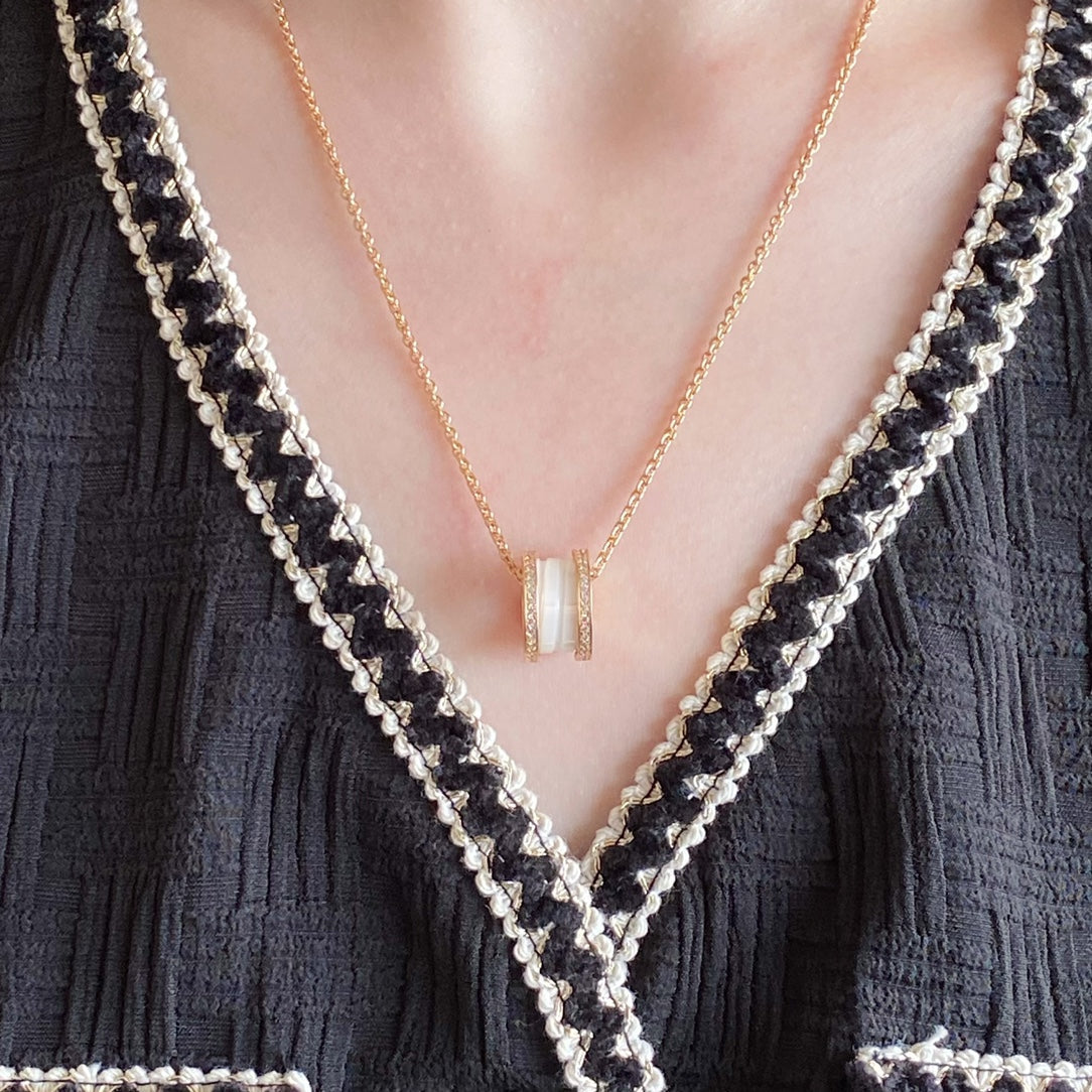 [⭐Spark]ZERO 1 DIAMOND CERAMIC NECKLACE