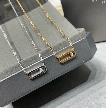 [⭐Spark]MOVE UNO DIAMOND NECKLACE