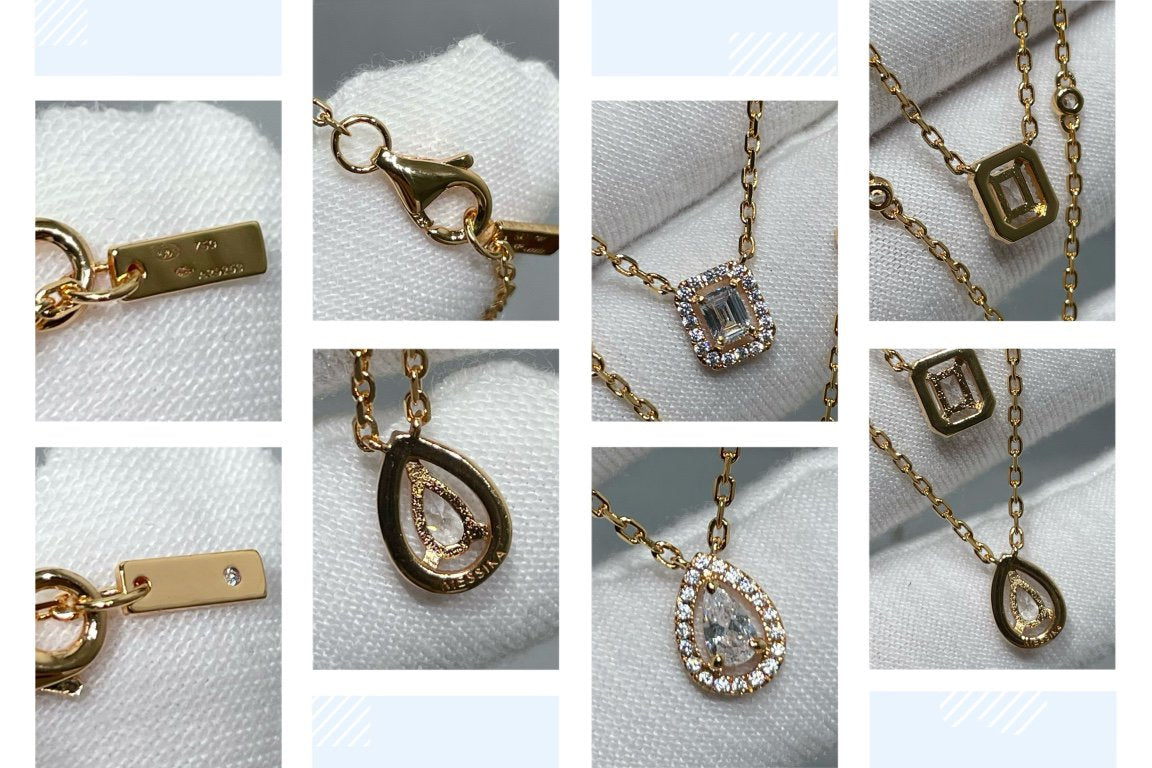 [⭐Spark]MY TWIN 2 ROW DIAMOND NECKLACE