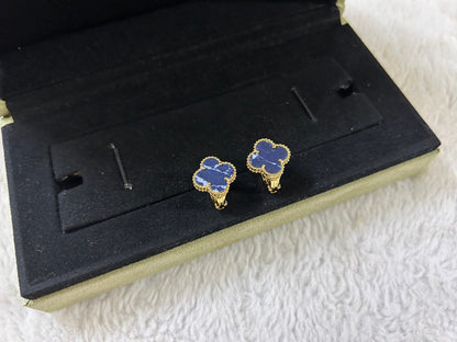 [⭐Spark]CLOVER PIETERSITE MEDIUM STUD EARRINGS