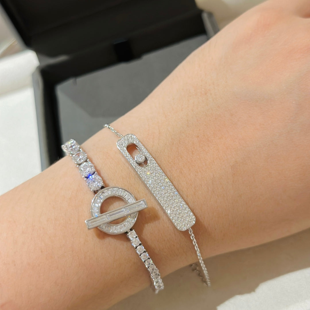 [⭐Spark]MOVE CLASSIQUE DIAMOND PAVED BRACELET