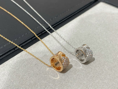 [⭐Spark]LIENS EVIDENCE DIAMOND PAVED NECKLACE