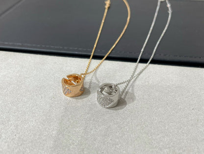 [⭐Spark]LIENS EVIDENCE DIAMOND PAVED NECKLACE