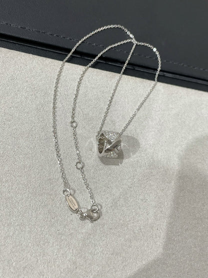 [⭐Spark]LIENS EVIDENCE DIAMOND PAVED NECKLACE