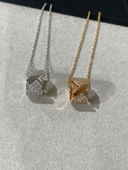 [⭐Spark]LIENS EVIDENCE DIAMOND PAVED NECKLACE