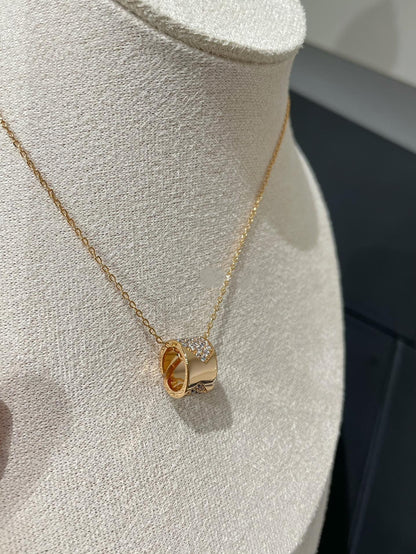 [⭐Spark]LIENS EVIDENCE DIAMOND PAVED NECKLACE