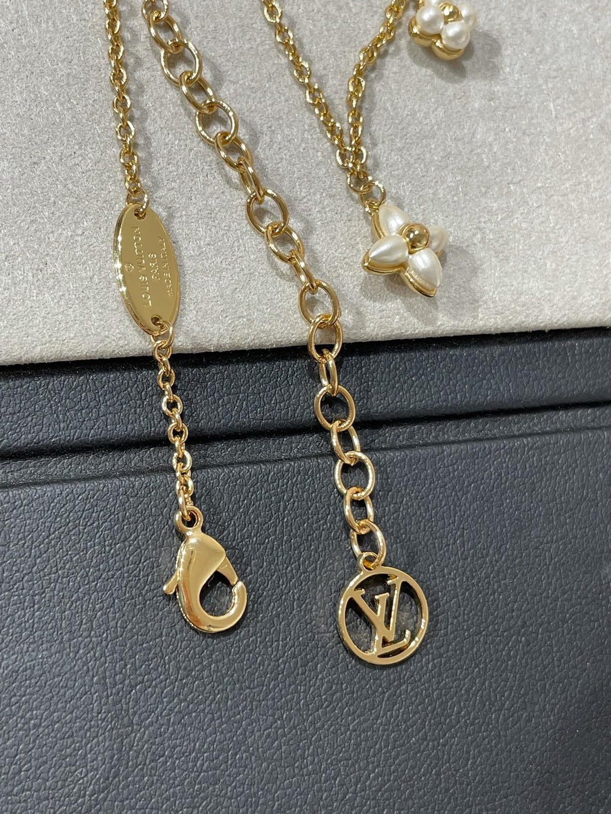 [⭐Spark]FLOWERGRAM GOLD MOP DOUBLE ROW NECKLACE