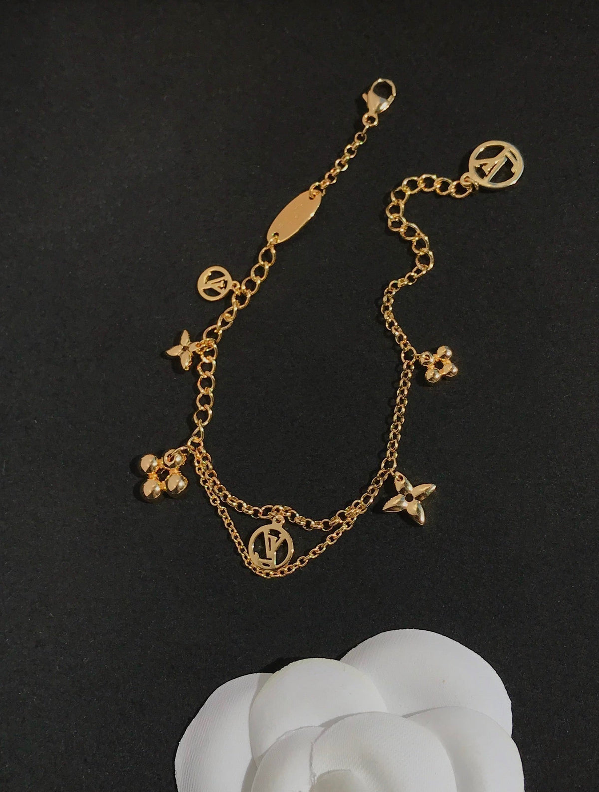 [⭐Spark]BLOOMING PINK GOLD MOP BRACELET