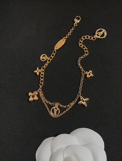 [⭐Spark]BLOOMING PINK GOLD MOP BRACELET